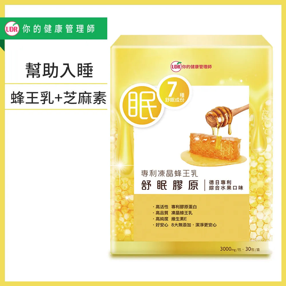 UDR專利凍晶蜂王乳舒眠膠原x3盒(即期良品:2024/04/01買二送一) 歷史價格詳細信息