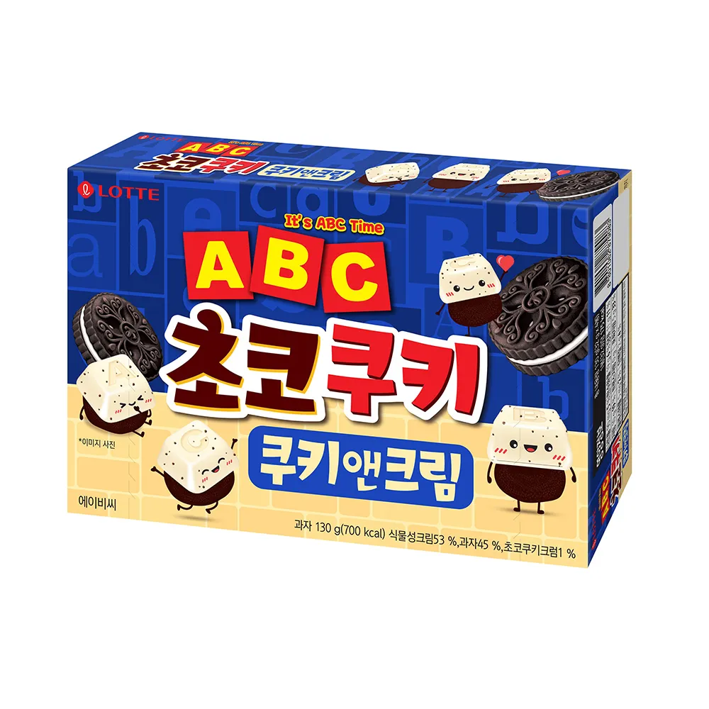 韓國 樂天 字母巧克力餅乾/香草風味可可餅乾 韓國熱銷零食 蝦皮直送 現貨 歷史價格詳細信息