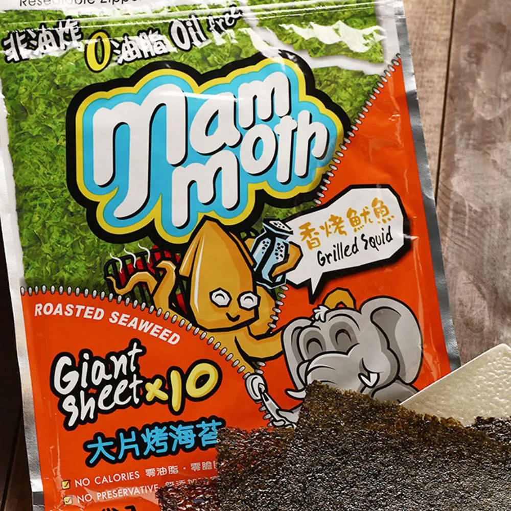 【MM象】泰式烤海苔捲-香烤魷魚味(3gX6入) x5 歷史價格詳細信息