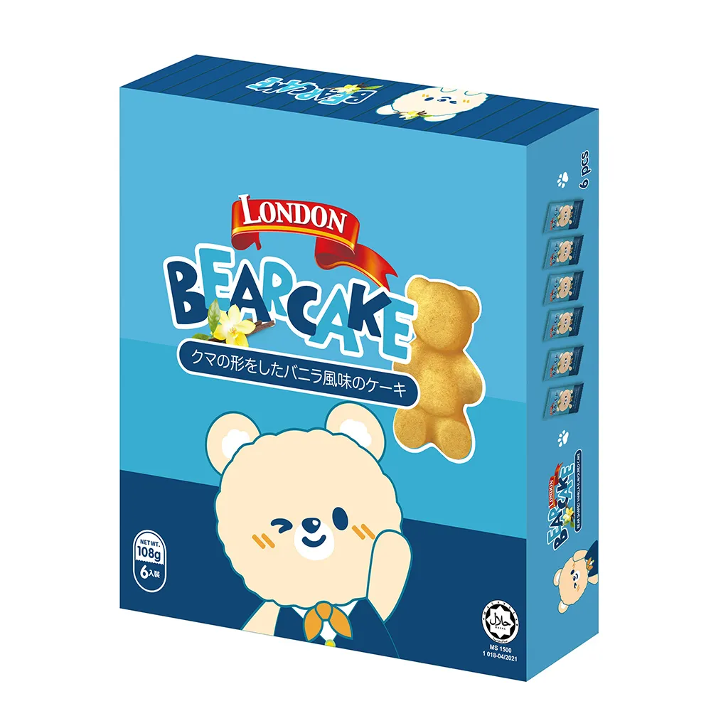 LONDON 熊熊造型蛋糕-柳橙風味3入(54g) 歷史價格詳細信息