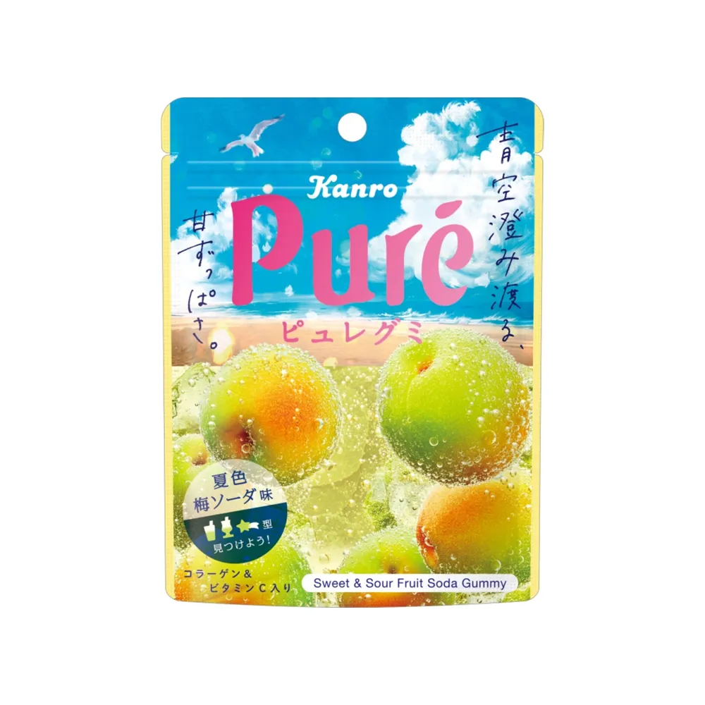 日本甘樂 Kanro Pure鮮果實軟糖 葡萄/白葡萄/檸檬/柑橘/鳳梨果 (寶可夢-款式隨機出貨)蝦皮直送 (部分即期 歷史價格詳細信息
