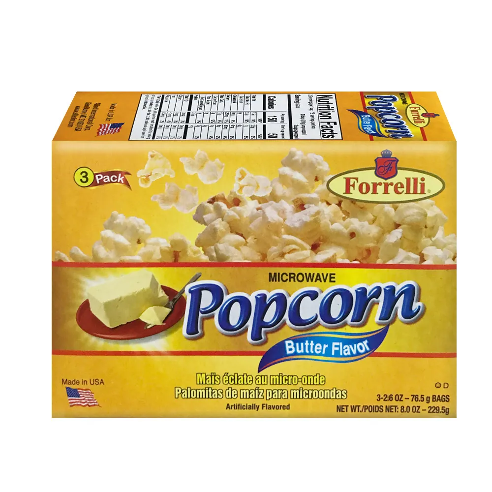【 FORRELLI 】 美式辣味風味-微波爐爆米花(229.5g/盒) 歷史價格詳細信息
