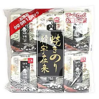 【韓宇在來】韓國零食 韓宇在來海苔(12入)(原味/韓式泡菜) 歷史價格詳細信息