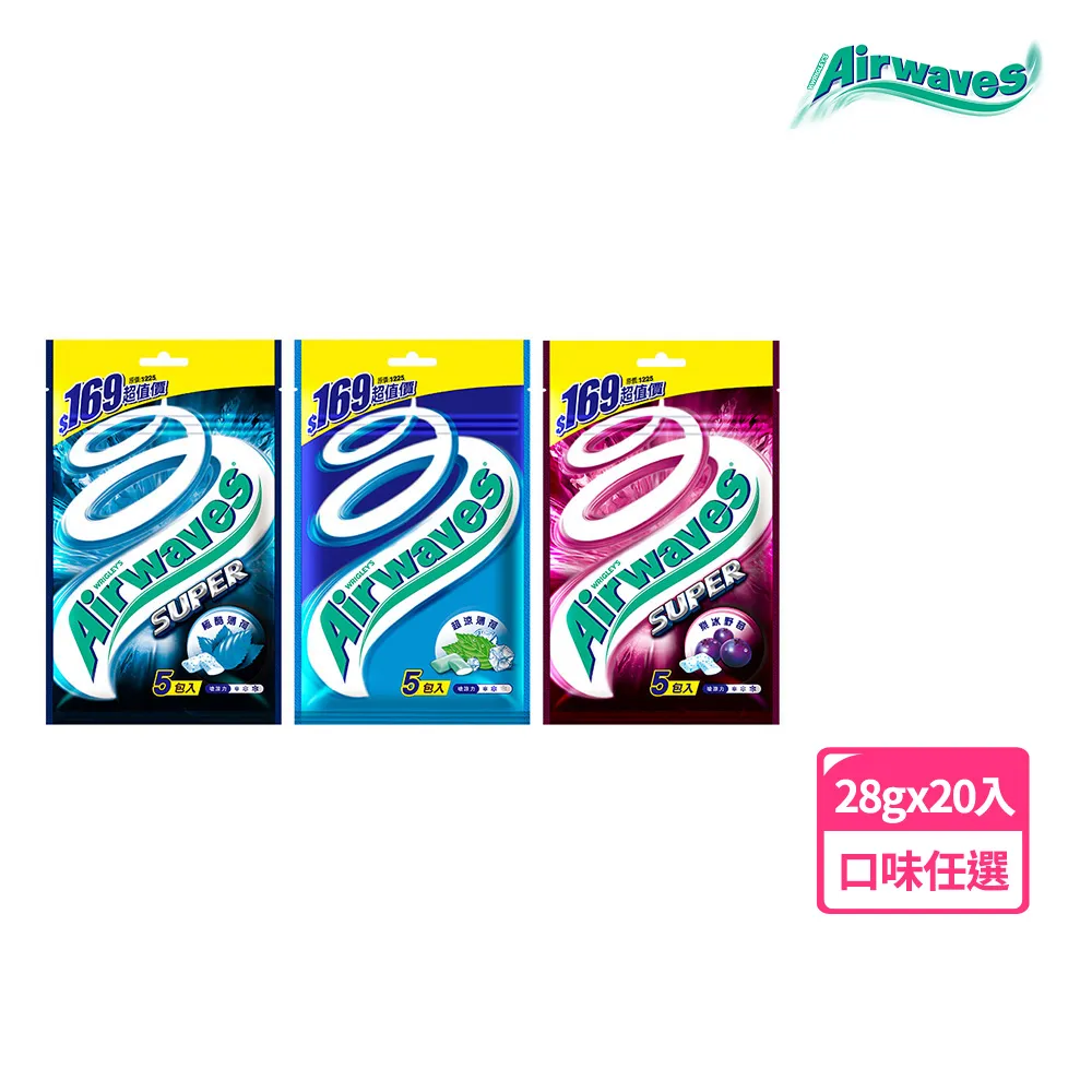 Airwaves 超涼薄荷口香糖5入量販包(140公克)[大買家] 歷史價格詳細信息