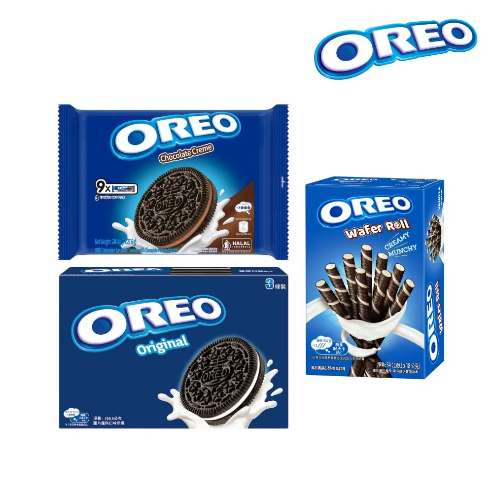 奧利奧三明治餅乾(3入/盒)+小瓜呆脆笛酥(3入/盒)+可口奶滋(2+4)超值組 歷史價格詳細信息