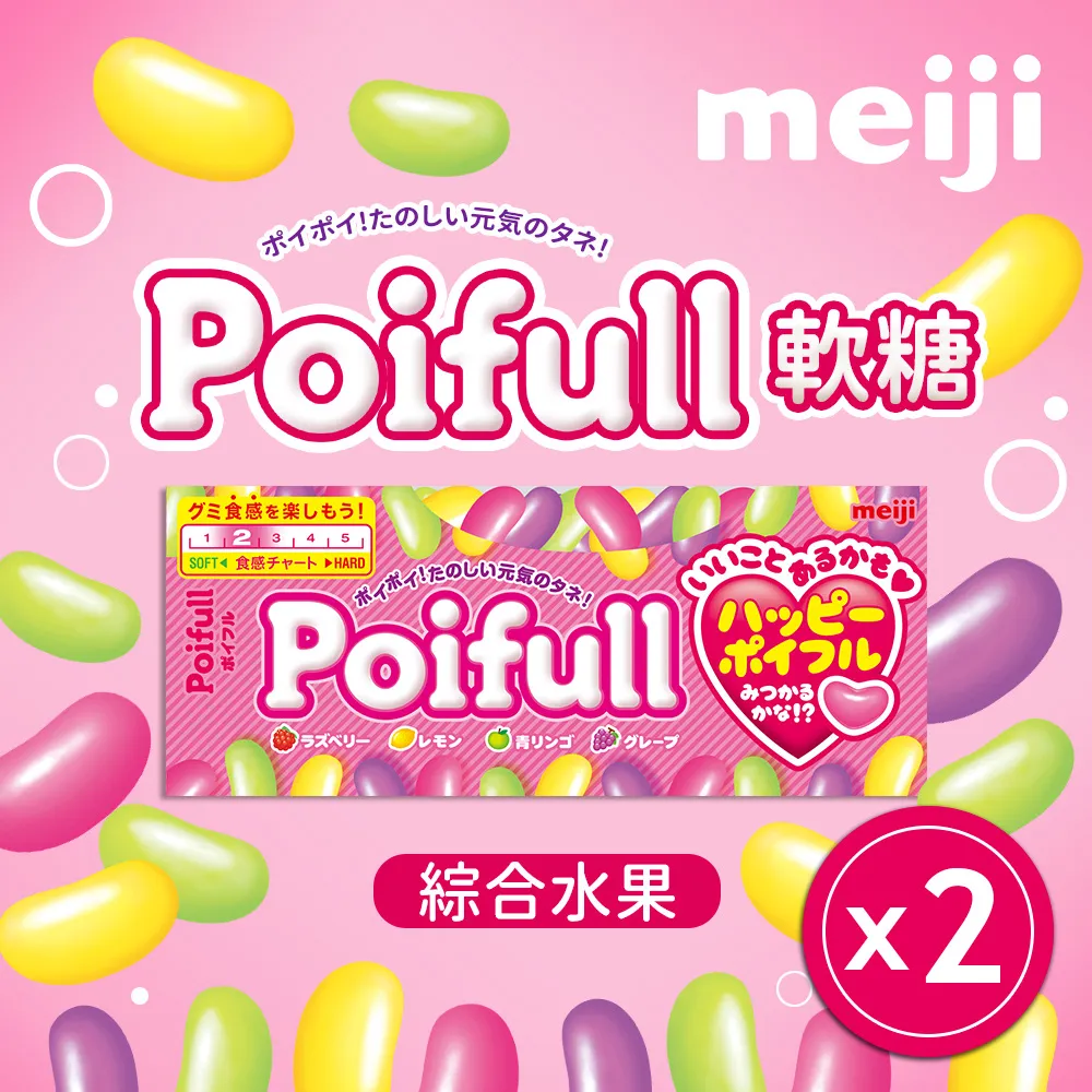 明治meiji Poifull軟糖 - 綜合水果/汽水 53g 歷史價格詳細信息
