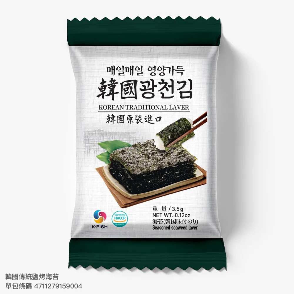 韓國 傳統海苔 海苔 單包 調味海苔 韓國海苔 激安殿堂 竹鹽海苔 廣川傳統海苔 歷史價格詳細信息