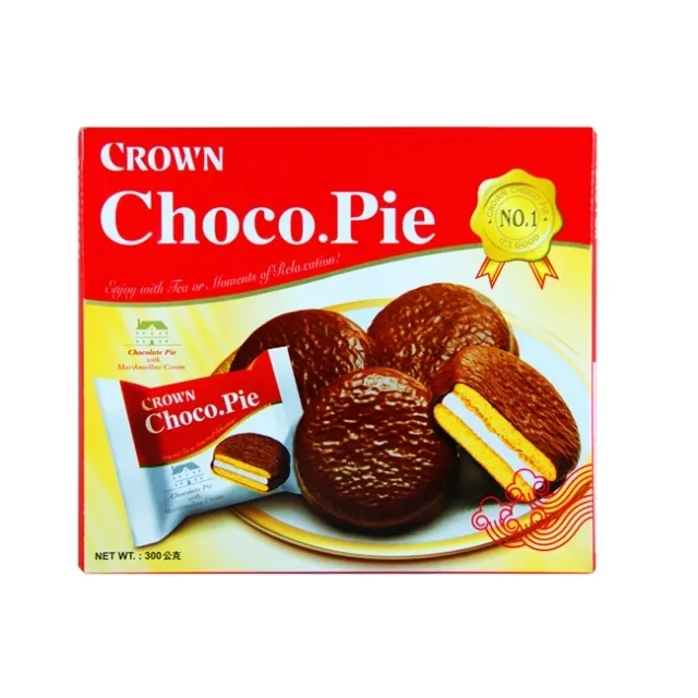 CROWN達人巧克力派【小麥購物】24H出貨台灣現貨【A033】巧克力派 CROWN 巧克力 棉花糖 甜點 點心 零食 歷史價格詳細信息