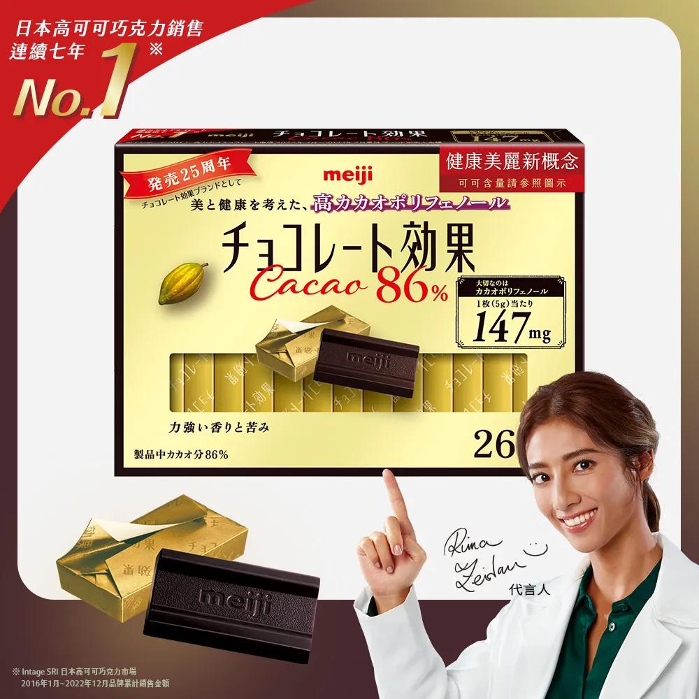 明治meiji 巧克力效果CACAO- 72% / 86% / 95% 歷史價格詳細信息