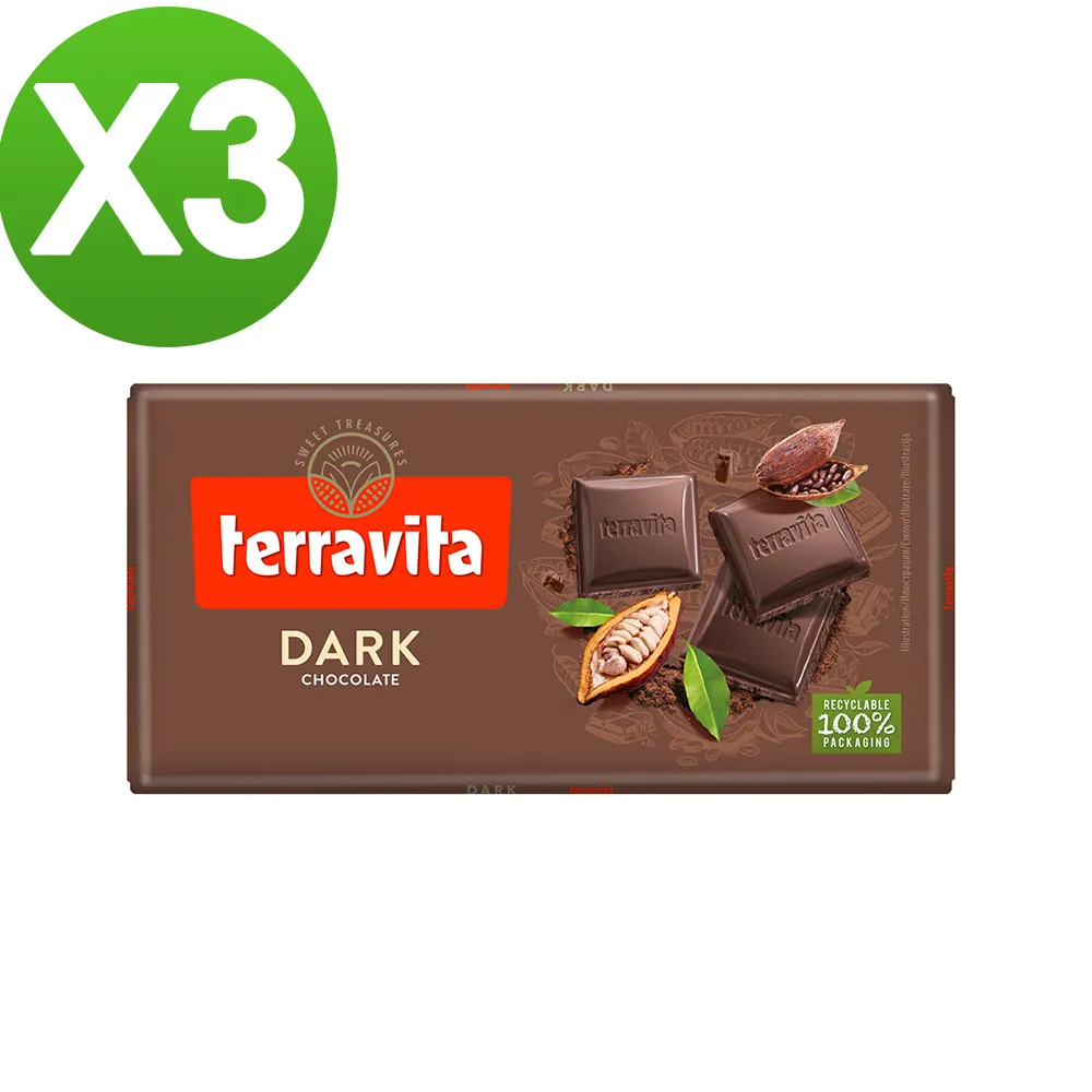 Terravita 巧克力(100g/片-牛奶)[大買家] 歷史價格詳細信息