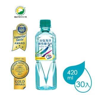 【台鹽】海洋鹼性離子水420mlx30入/箱(卡娜赫拉包裝限定款-四款隨機出貨) 歷史價格詳細信息