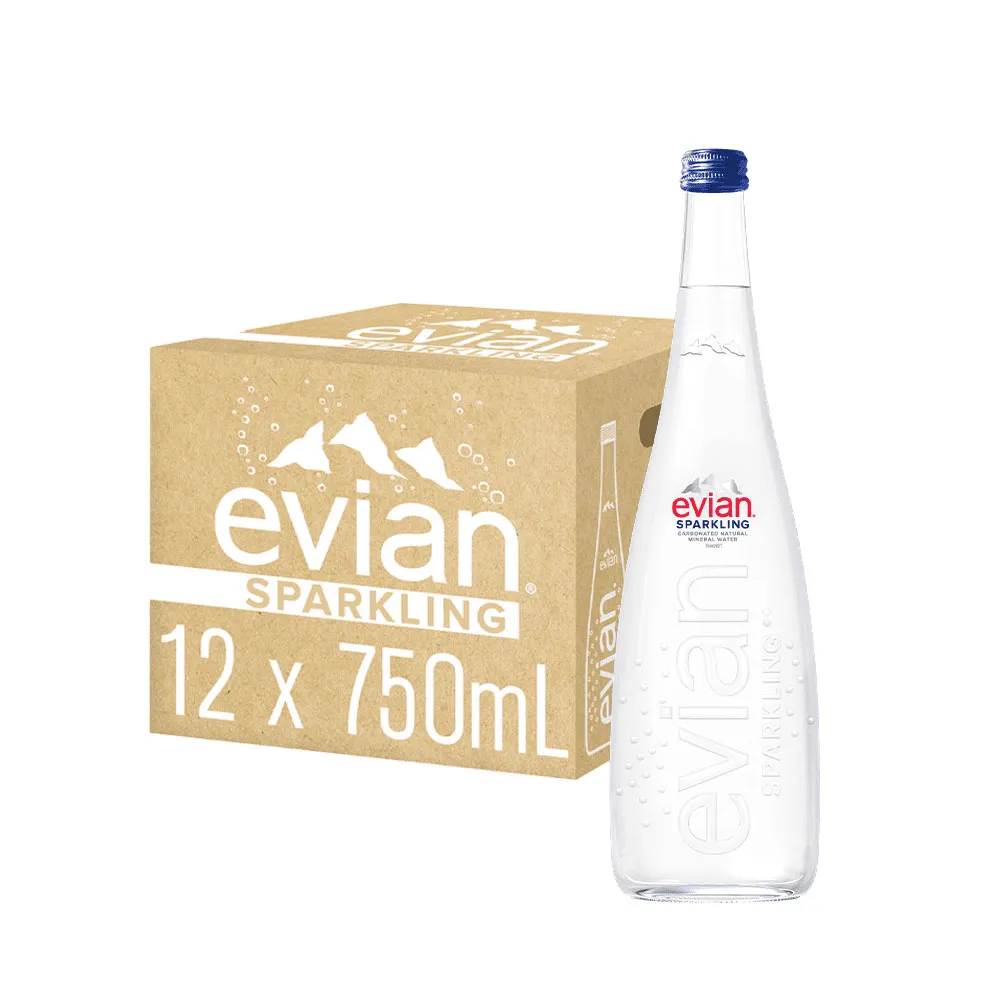 evian依雲 氣泡天然礦泉水(玻璃瓶330ml/20入) 即期降價┃官方直營 歷史價格詳細信息