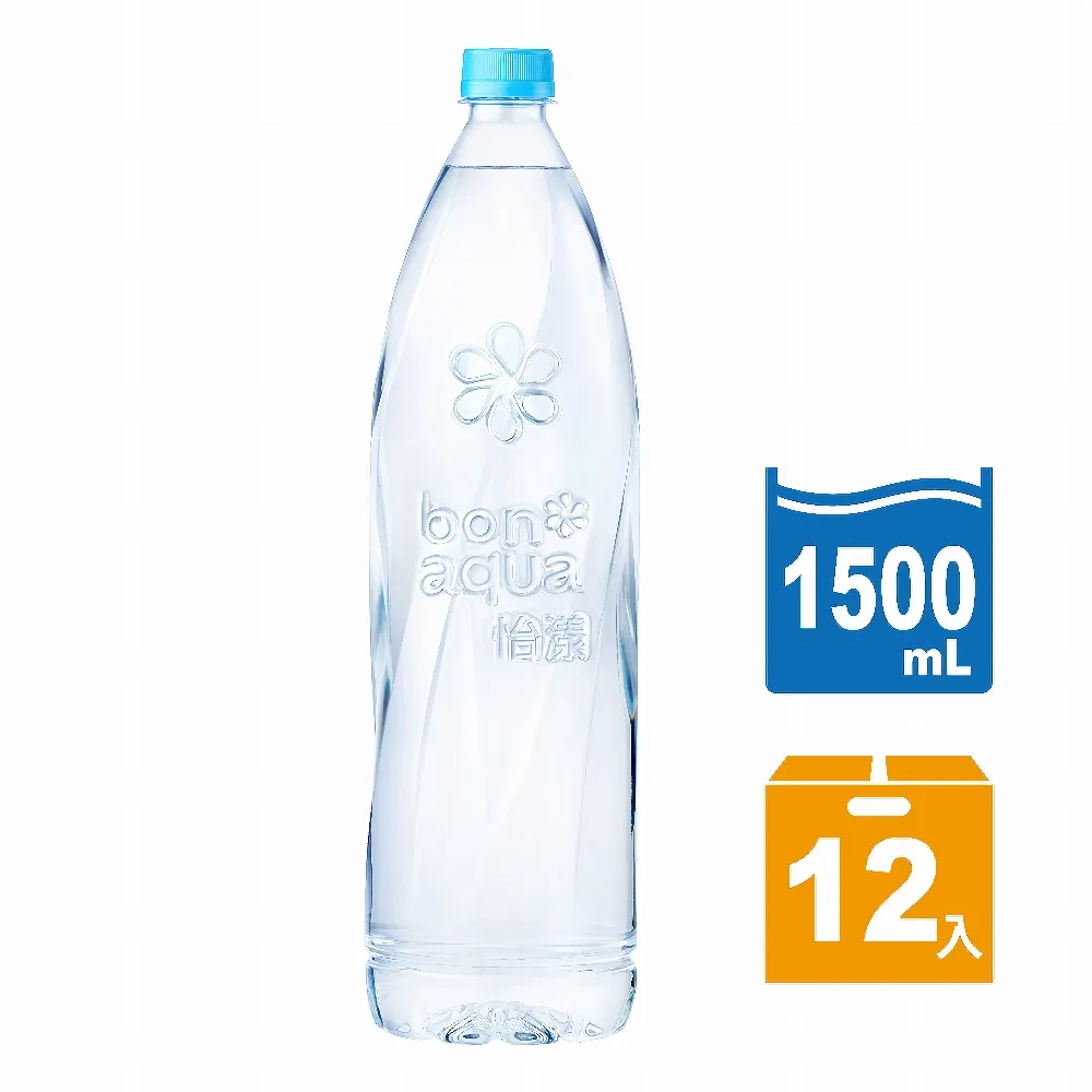 【bonaqua 怡漾】鹼性水寶特瓶rPET588ml x2箱(共48入;24入/箱) 歷史價格詳細信息