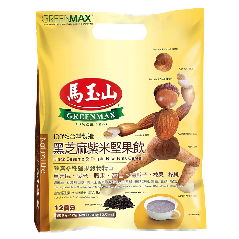 馬玉山 黑芝麻牛奶燕麥片(30gx10入/袋)[大買家] 歷史價格詳細信息