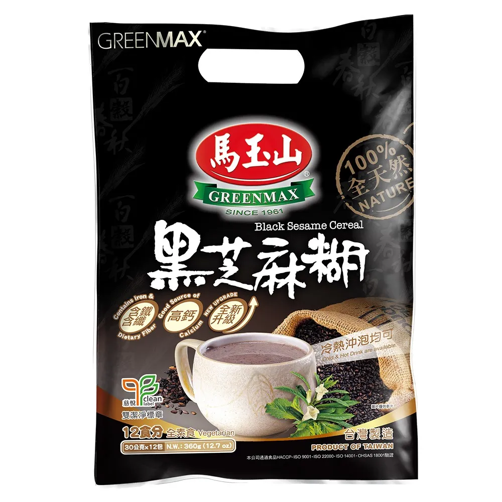 馬玉山黑芝麻糊30g x12入【愛買】 歷史價格詳細信息