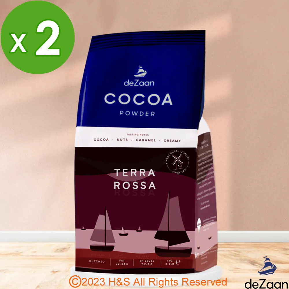 【deZaan】荷蘭原裝進口Terra Rossa經典羅莎可可粉(1公斤)4入組 歷史價格詳細信息