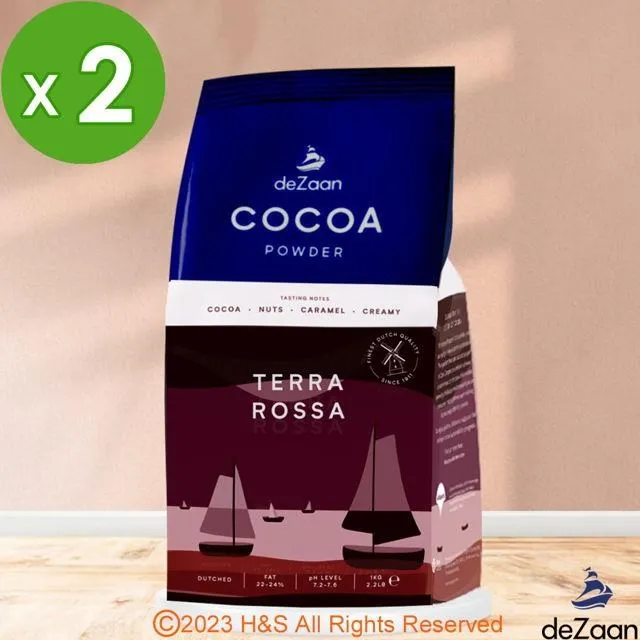 【deZaan】荷蘭原裝進口Terra Rossa經典羅莎可可粉(1公斤)4入組 歷史價格詳細信息