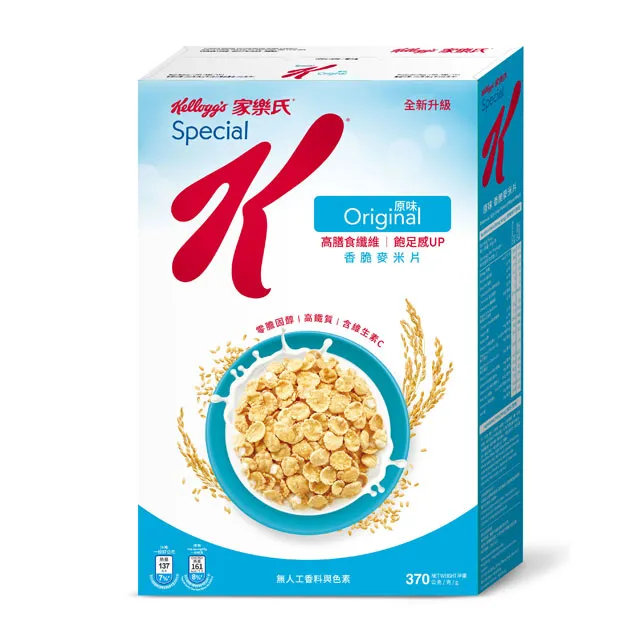 【家樂氏】SPECIAL K香脆麥米片370gx5盒(無添加糖) 歷史價格詳細信息