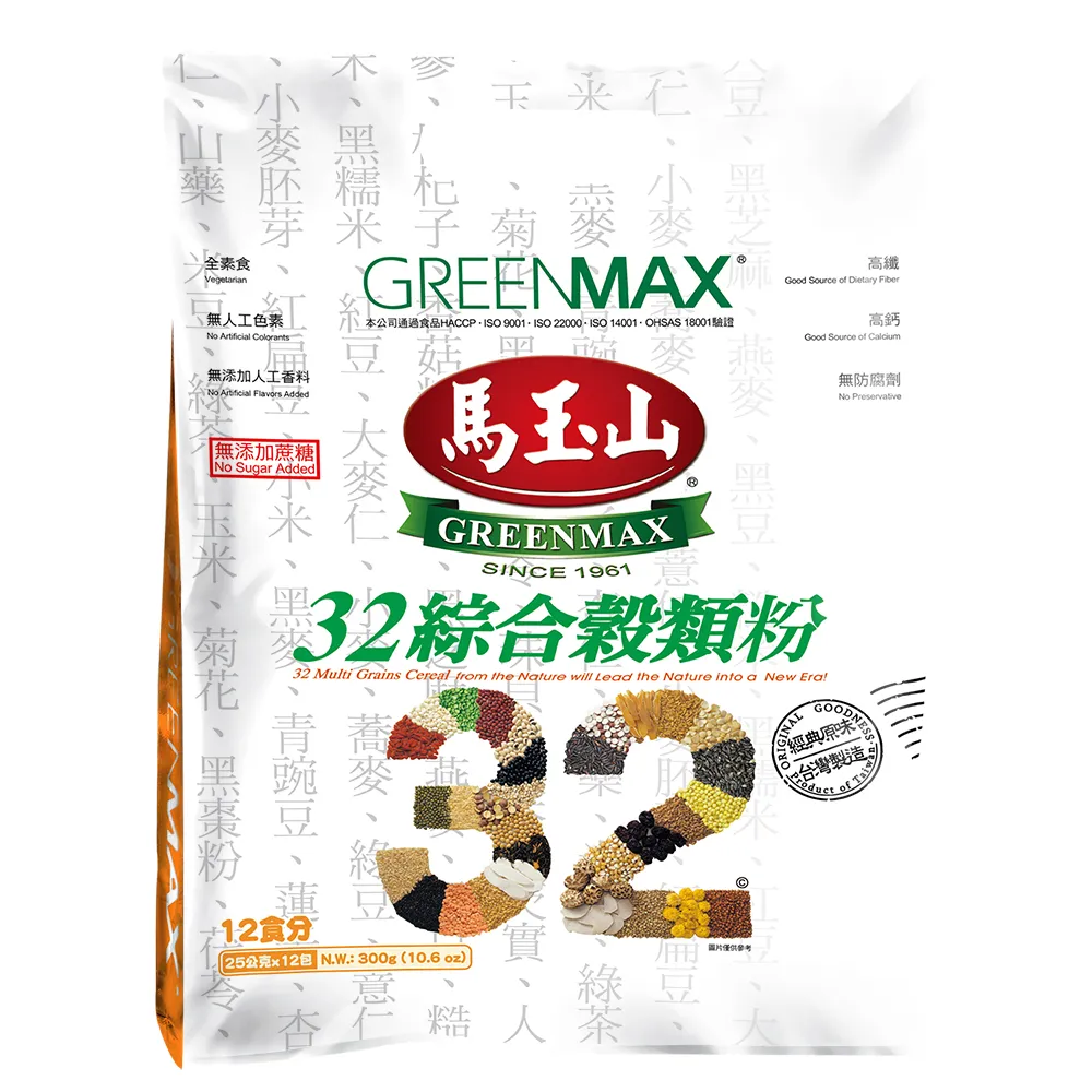 馬玉山32綜合穀類粉25g克 x 1【家樂福】 歷史價格詳細信息