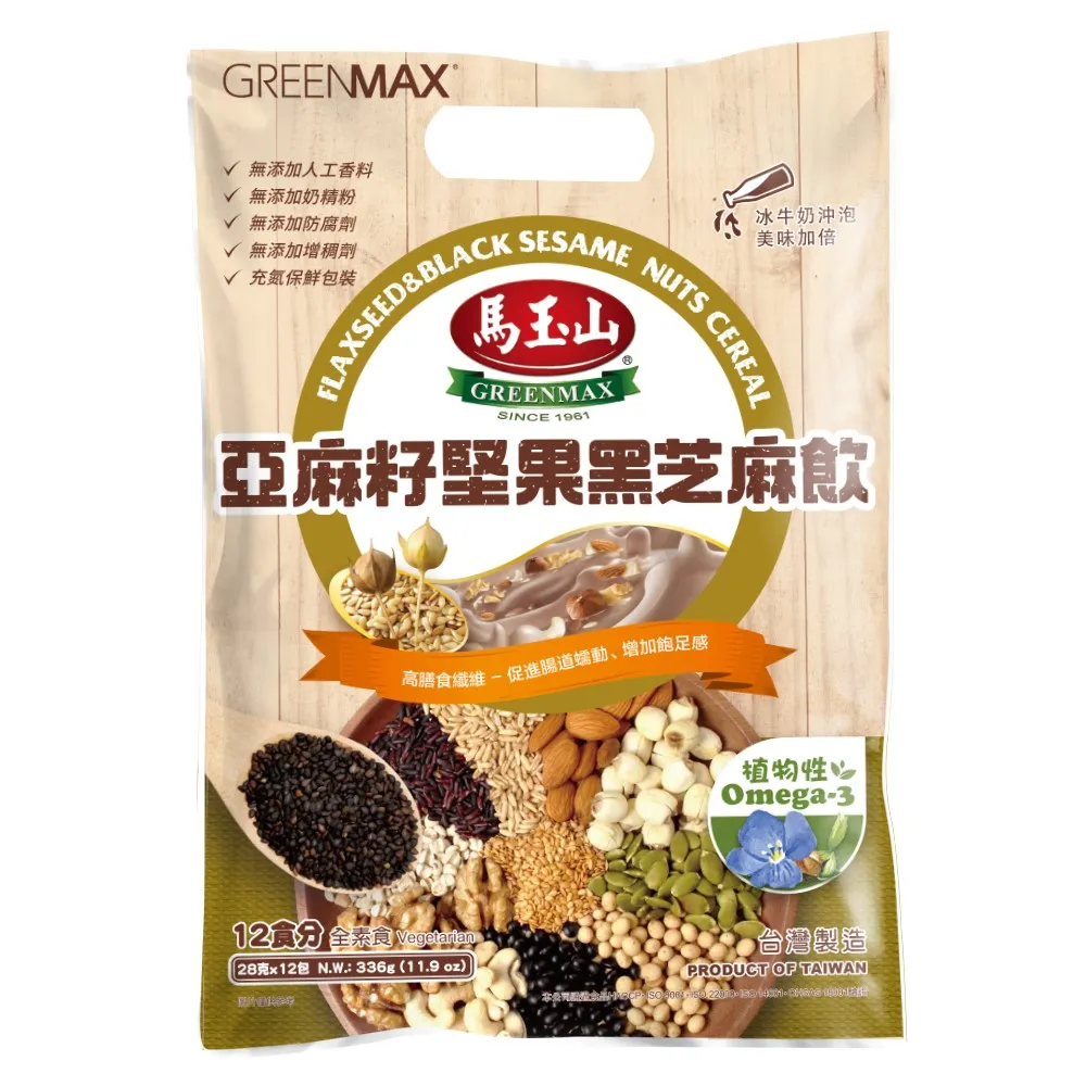 馬玉山亞麻籽堅果黑豆飲28Gx12【愛買】 歷史價格詳細信息