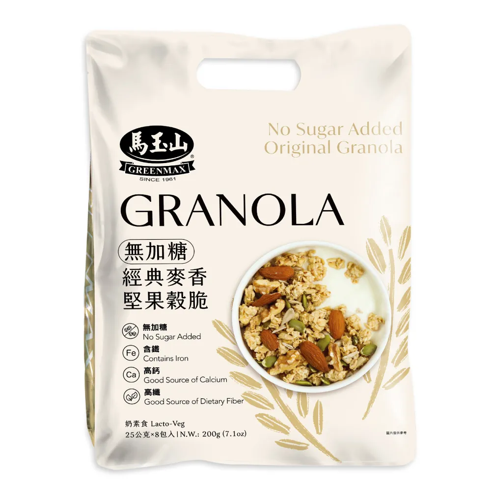 馬玉山 無加糖經典麥香堅果穀脆 25g x 8包【家樂福】 歷史價格詳細信息