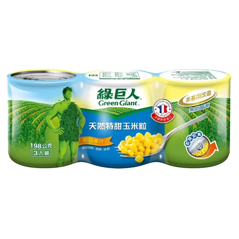 綠巨人天然特甜玉米粒 340g克 x 3入【家樂福】 歷史價格詳細信息