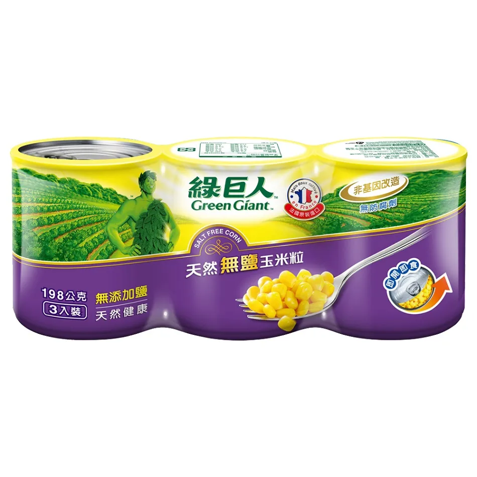 綠巨人天然無鹽玉米粒198g x3入【愛買】 歷史價格詳細信息