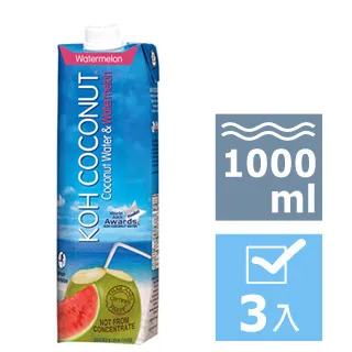 【KOH COCONUT 酷椰嶼】椰子俱樂部100%椰子水1000ml*3入 歷史價格詳細信息