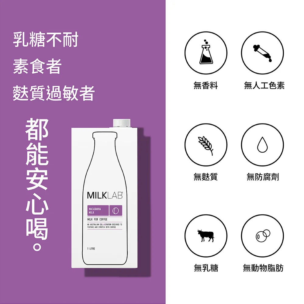 MILKLAB 澳洲嚴選植物奶[即期良品特價] 澳洲麥當勞 星馬星巴克指定使用 杏仁奶 椰奶 無乳糖牛奶 燕麥奶 歷史價格詳細信息