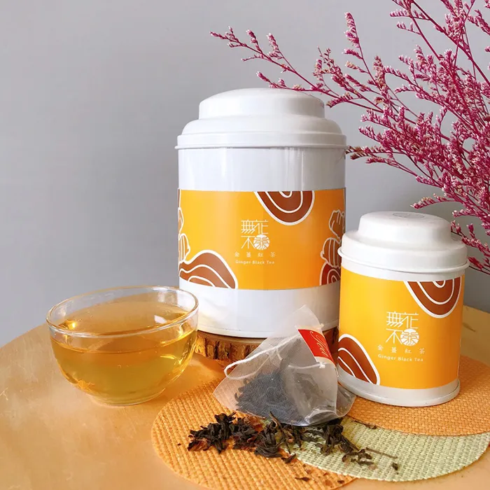 【無花不茶】金薑紅茶_3g三角原片茶包x3入_精緻單罐裝 歷史價格詳細信息
