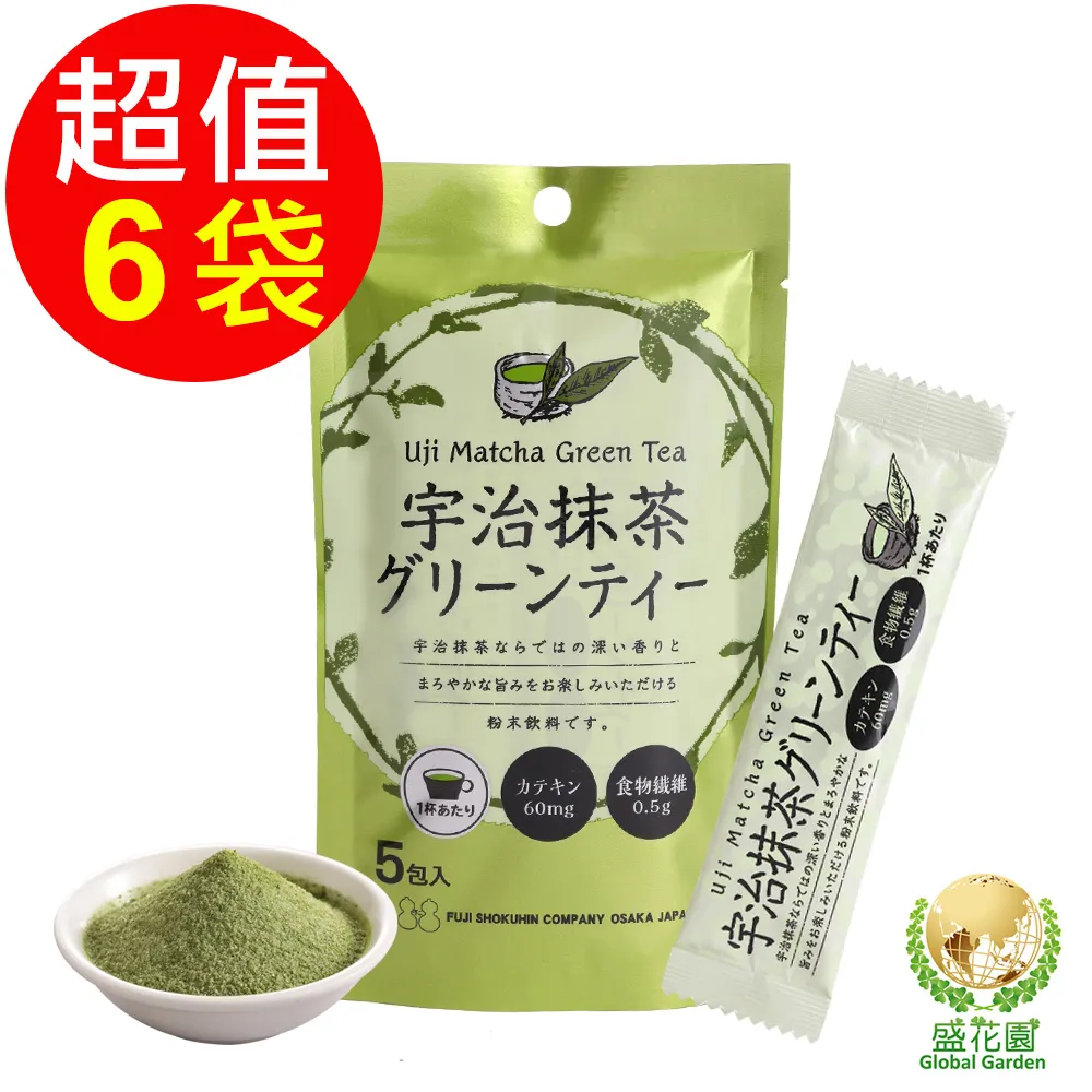 【盛花園】日本不二食品-抹茶葛粉(6袋/組) 歷史價格詳細信息