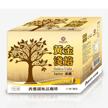 【西雅圖】黃金淺焙拿鐵三合一x2盒(21gx50入/盒) 歷史價格詳細信息