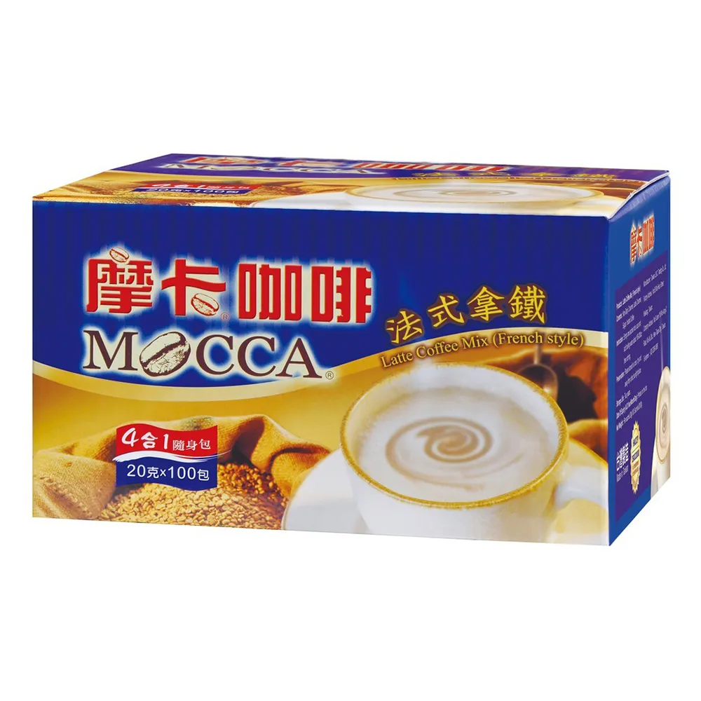 【Mocca 摩卡】法式拿鐵二合一咖啡(16g/100入) 歷史價格詳細信息