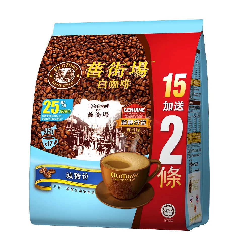 舊街場 2合1白咖啡&奶精(25gx15包/袋)[大買家] 歷史價格詳細信息