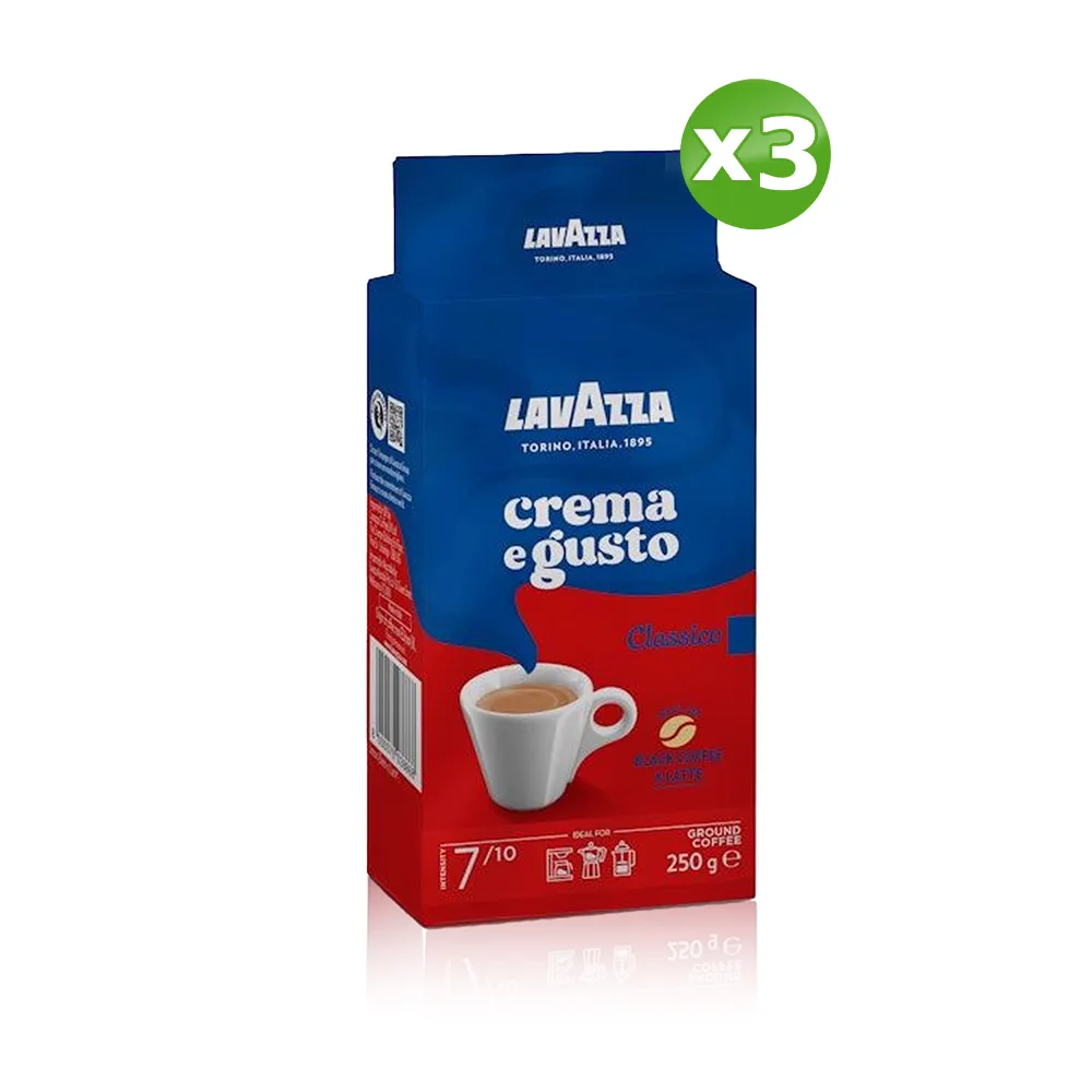 【LAVAZZA】經典Crema e Gusto咖啡粉250gx3包 歷史價格詳細信息