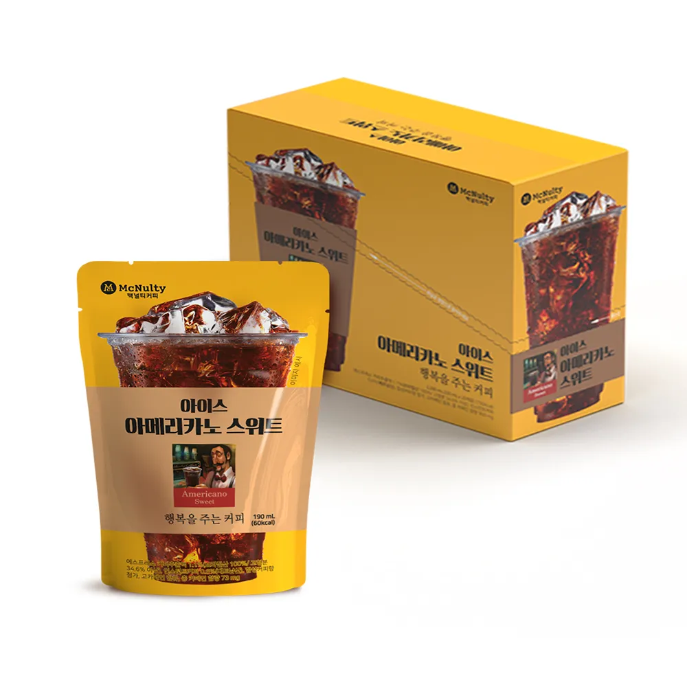 韓國Café Mcnulty 即飲美式無糖黑咖啡190ml*10包 歷史價格詳細信息