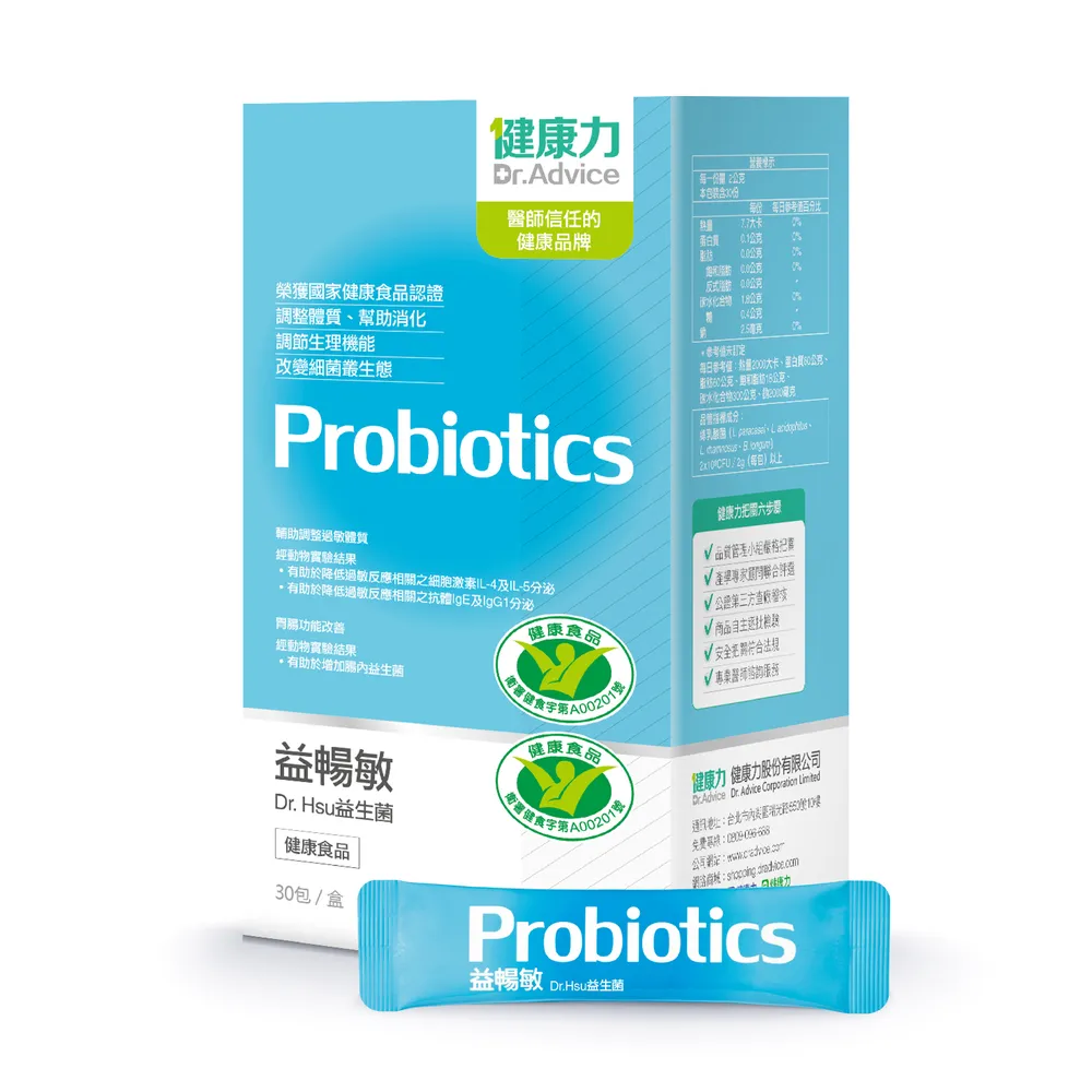 【健康力】益暢敏粉末益生菌30包/盒x1盒(冷藏配送/輔助調整過敏體質/胃腸功能改善) 歷史價格詳細信息