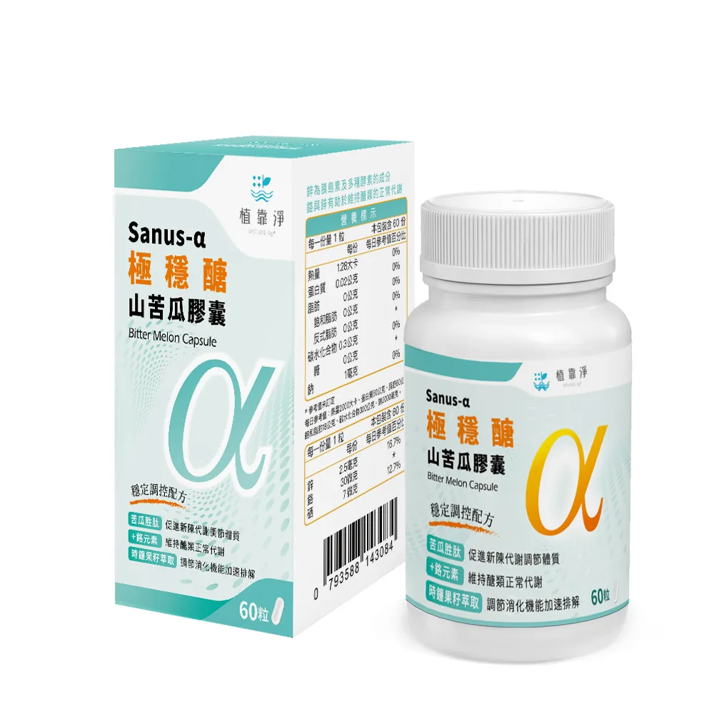 SPOTLESS 植靠淨 Sanus-α極穩醣山苦瓜膠囊60粒X4盒 歷史價格詳細信息
