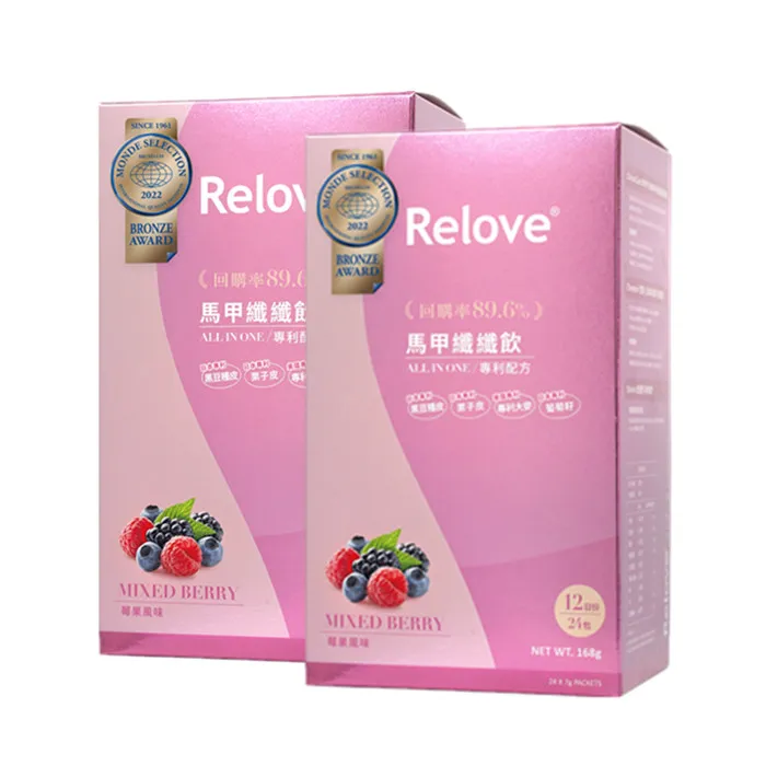 Relove 馬甲纖 SO飲 莓果風味 24包/盒 現貨 廠商直送 歷史價格詳細信息