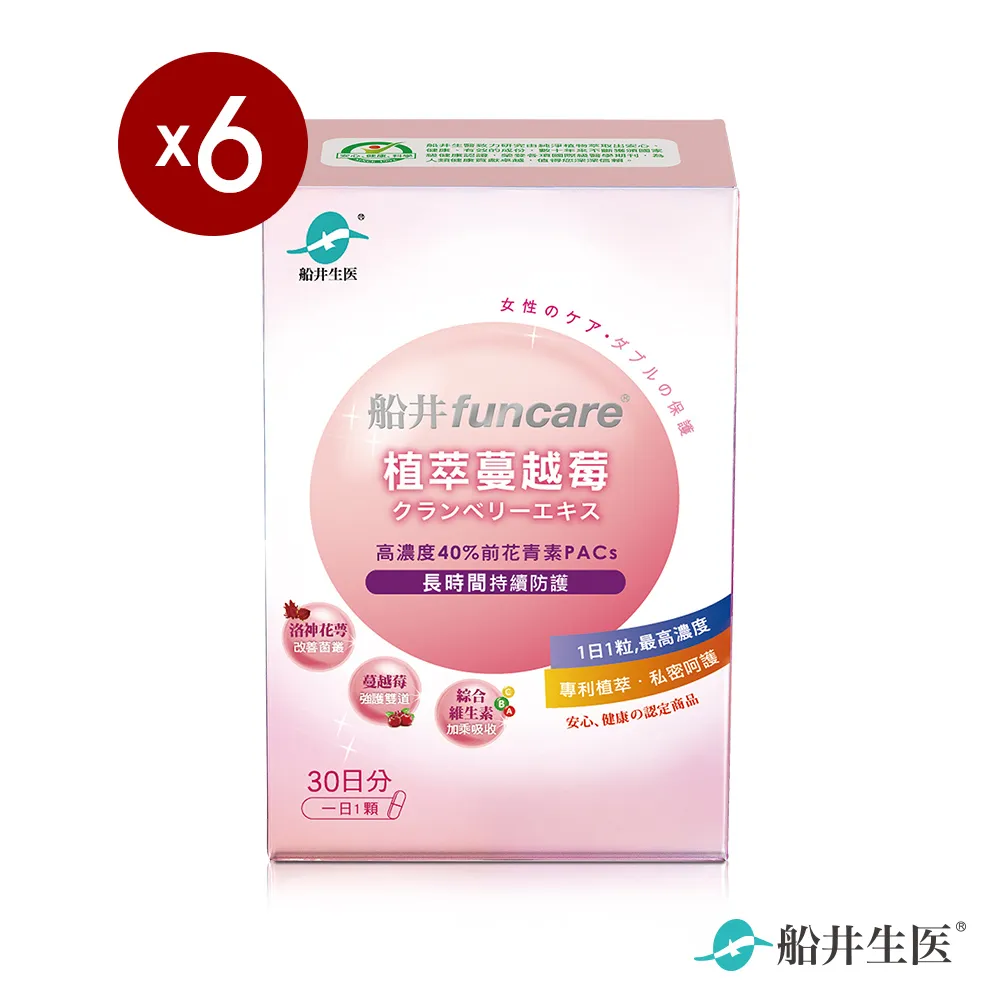 【船井】植萃蔓越莓30顆/盒_6盒團購組 歷史價格詳細信息