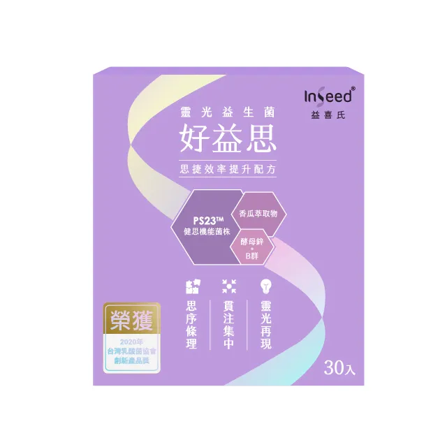 【InSeed 益喜氏】好益思-PS23靈光益生菌 30包/盒 二入組(蔡英傑教授領導開發惠生研生技)官方直營 歷史價格詳細信息