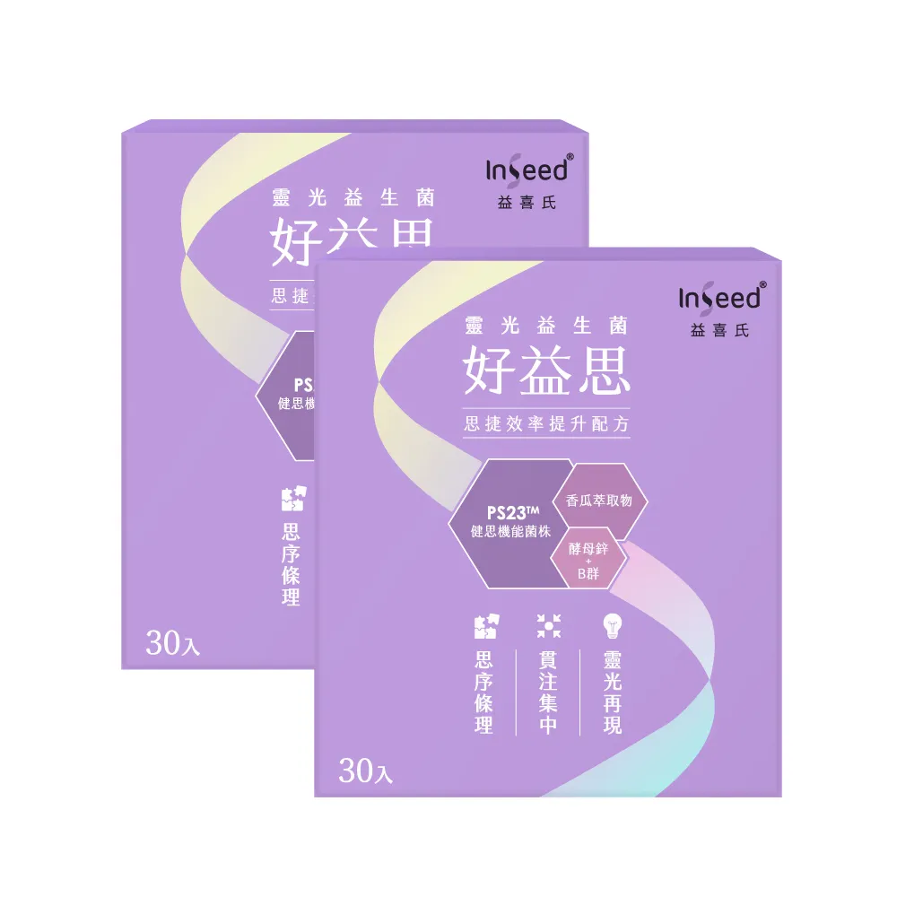 【InSeed 益喜氏】好益思-PS23靈光益生菌 30包/盒 二入組(蔡英傑教授領導開發惠生研生技)官方直營 歷史價格詳細信息