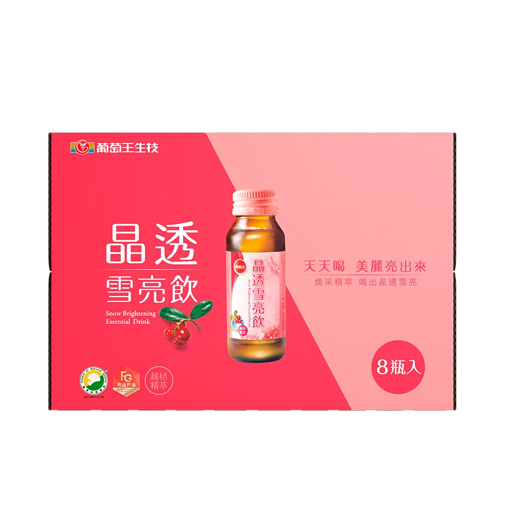 葡萄王 晶透雪亮飲(60ml x8瓶x4盒) 歷史價格詳細信息