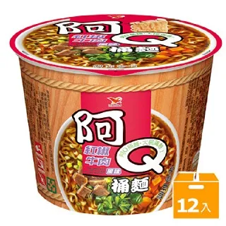 【阿Q桶麵 】風味桶12入/箱(雞汁排骨/紅椒牛肉/生猛海鮮/韓式泡菜/蒜香珍肉) 歷史價格詳細信息