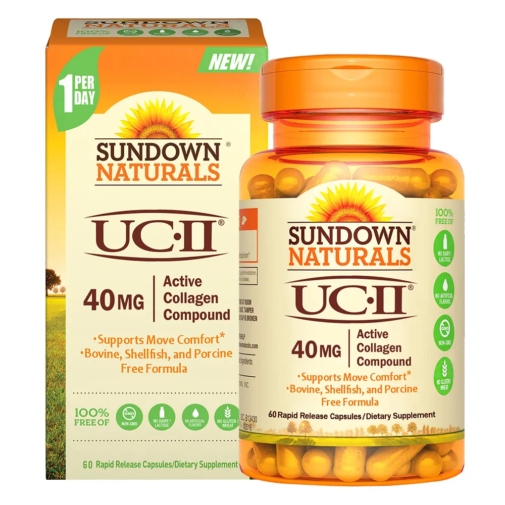 【Sundown日落恩賜】勇健UCII非變性二型膠囊(60粒/盒)(效期至2022/2/28)[即期NG品現貨][免運] 歷史價格詳細信息