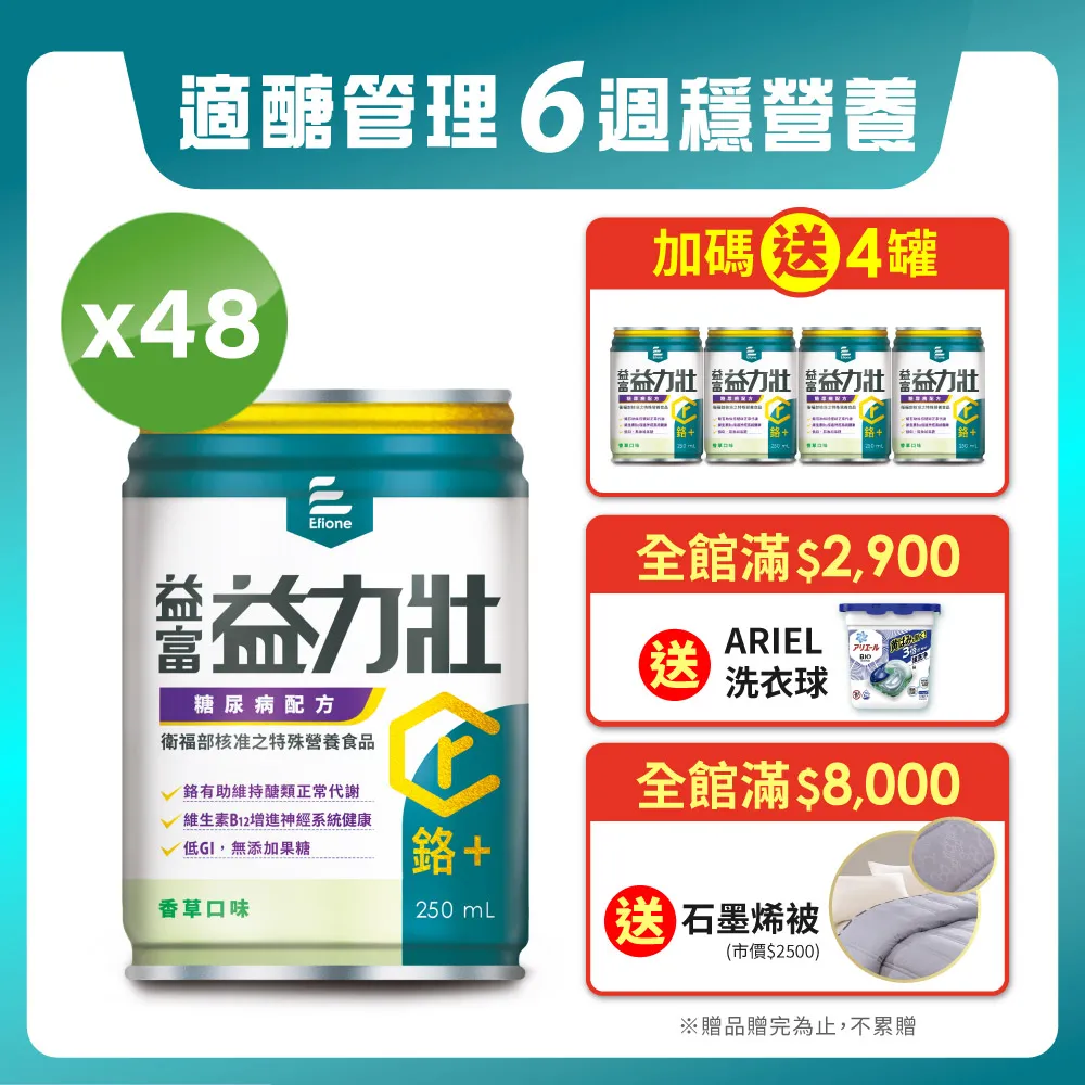 益富 益力壯 糖尿病配方-香草微甜 (250ml/24罐/箱)【杏一】 歷史價格詳細信息