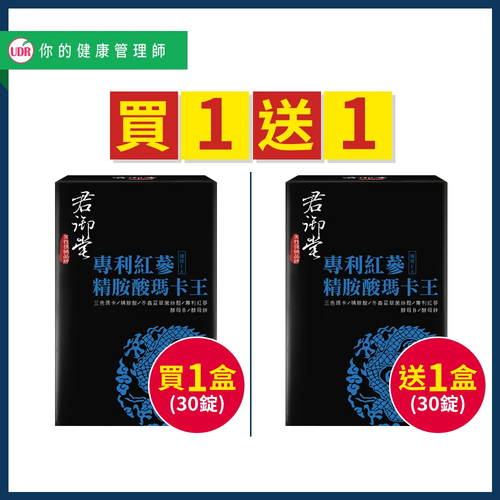 君御堂-專利紅蔘精胺酸馬卡王x2盒(即期良品) 歷史價格詳細信息
