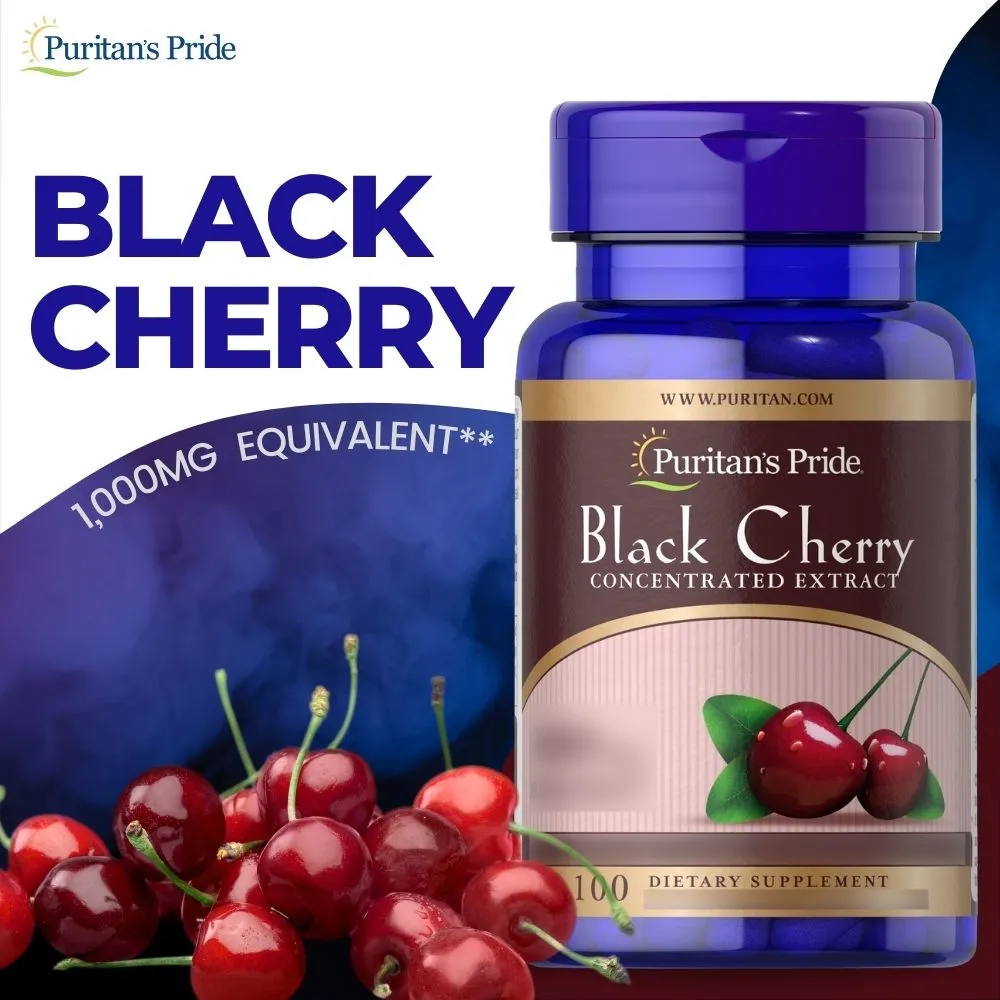 【Puritan’s Pride 普瑞登】精萃 黑櫻桃提取物1000 毫克(100 Tablets) 歷史價格詳細信息