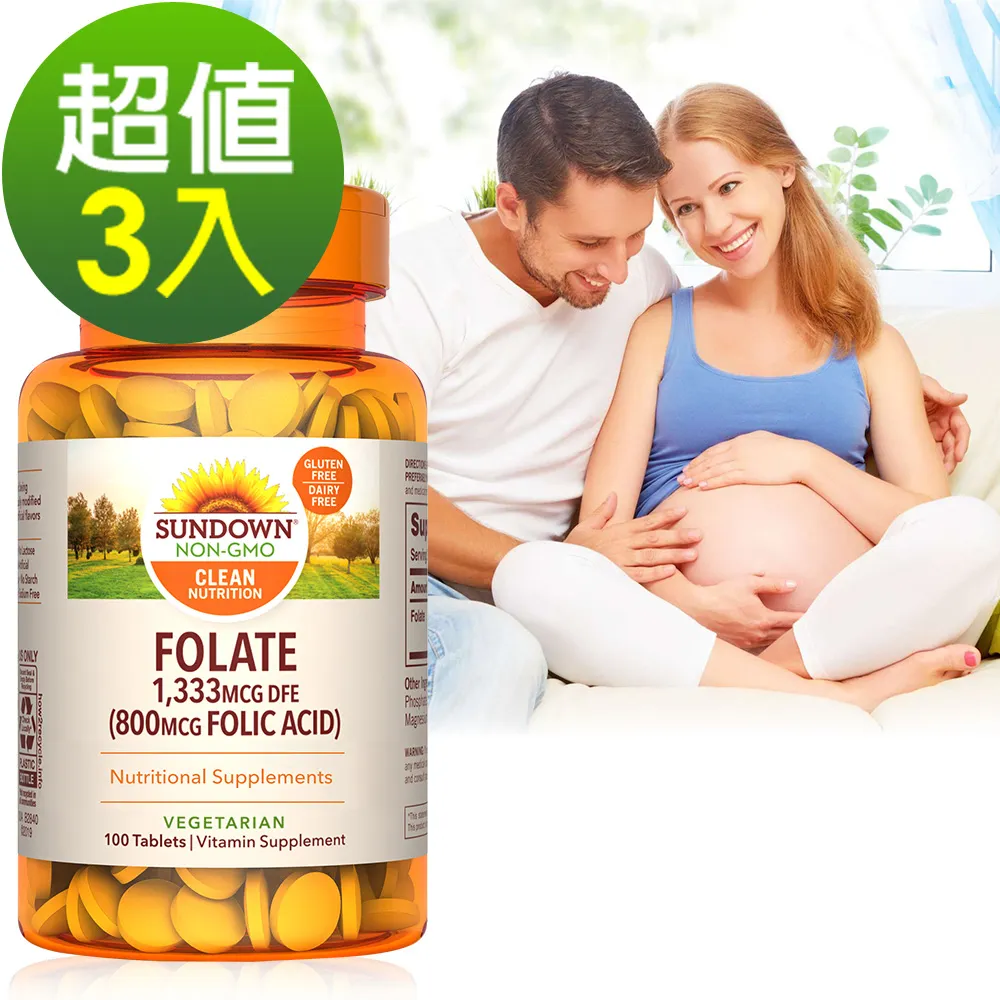 《Sundown》高單位葉酸800mcg錠(100錠/瓶) 一入 歷史價格詳細信息