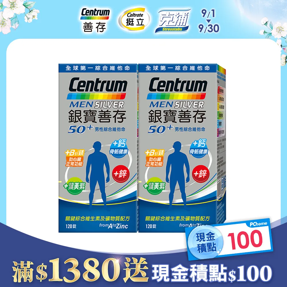 善存 男性綜合維他命x2盒(120錠/盒) 歷史價格詳細信息